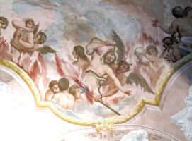 Visit Colle di Val d'Elsa borgo toscano Cripta della Misericordia di Colle affreschi inferno dannati